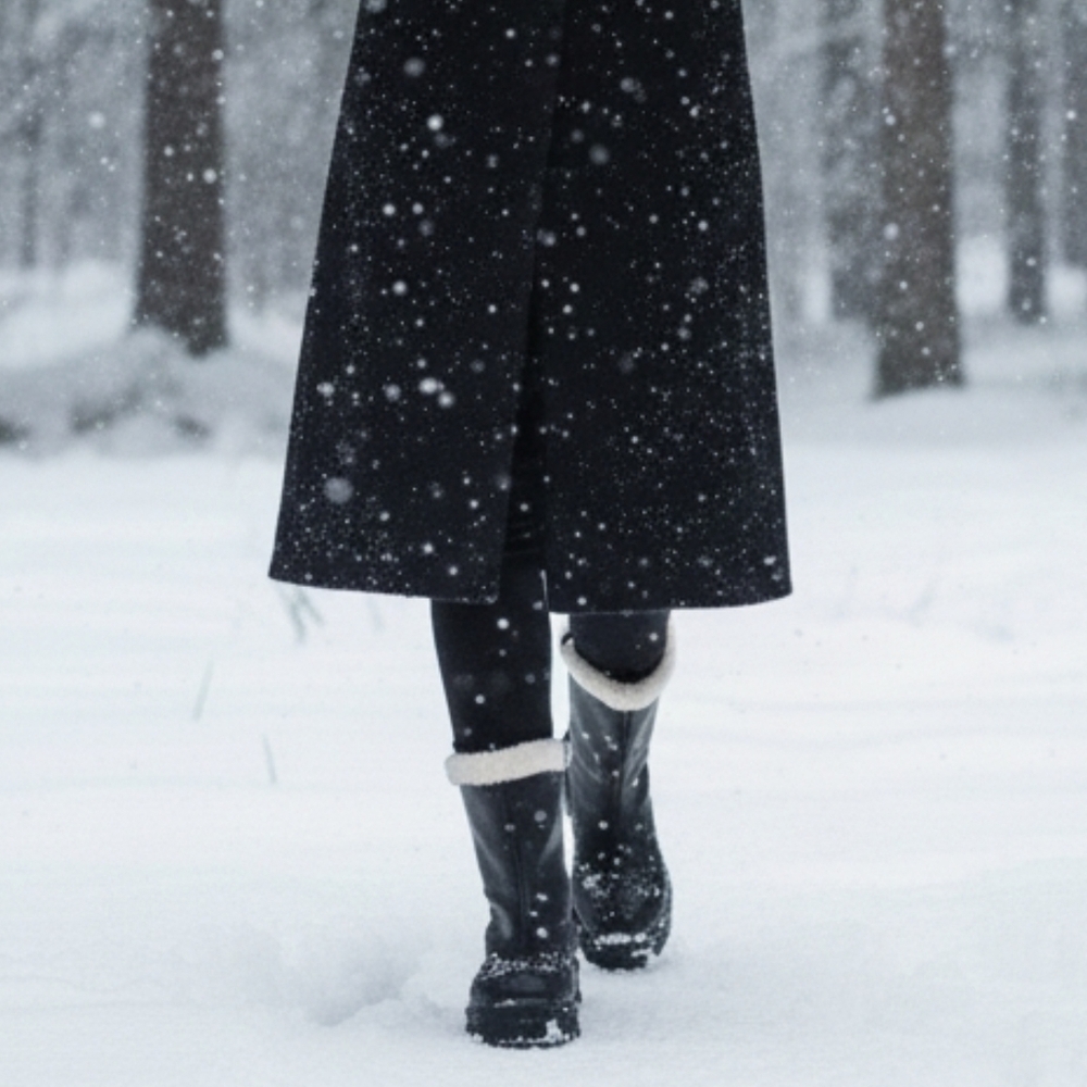 𝙇𝙖𝙨𝙩 5, 6 & 8🖤Fur Lined Round Toe Lugged Boot